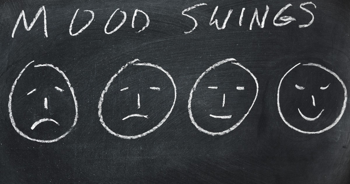 Sad to Happy Faces Blackboard